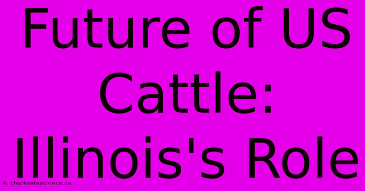 Future Of US Cattle: Illinois's Role