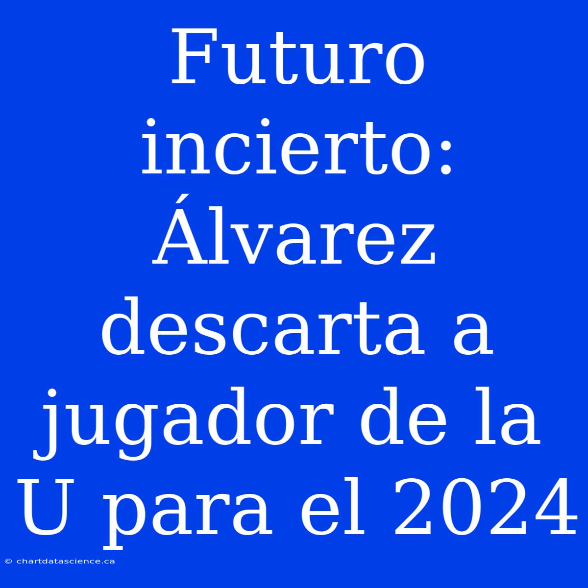 Futuro Incierto: Álvarez Descarta A Jugador De La U Para El 2024