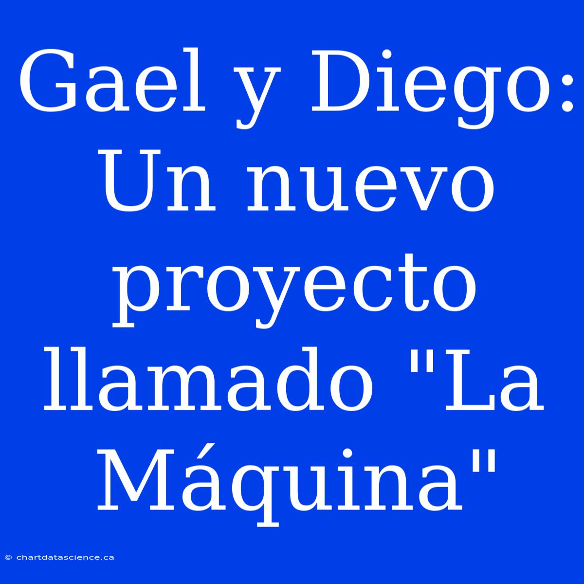 Gael Y Diego: Un Nuevo Proyecto Llamado 