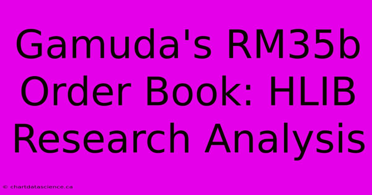 Gamuda's RM35b Order Book: HLIB Research Analysis 