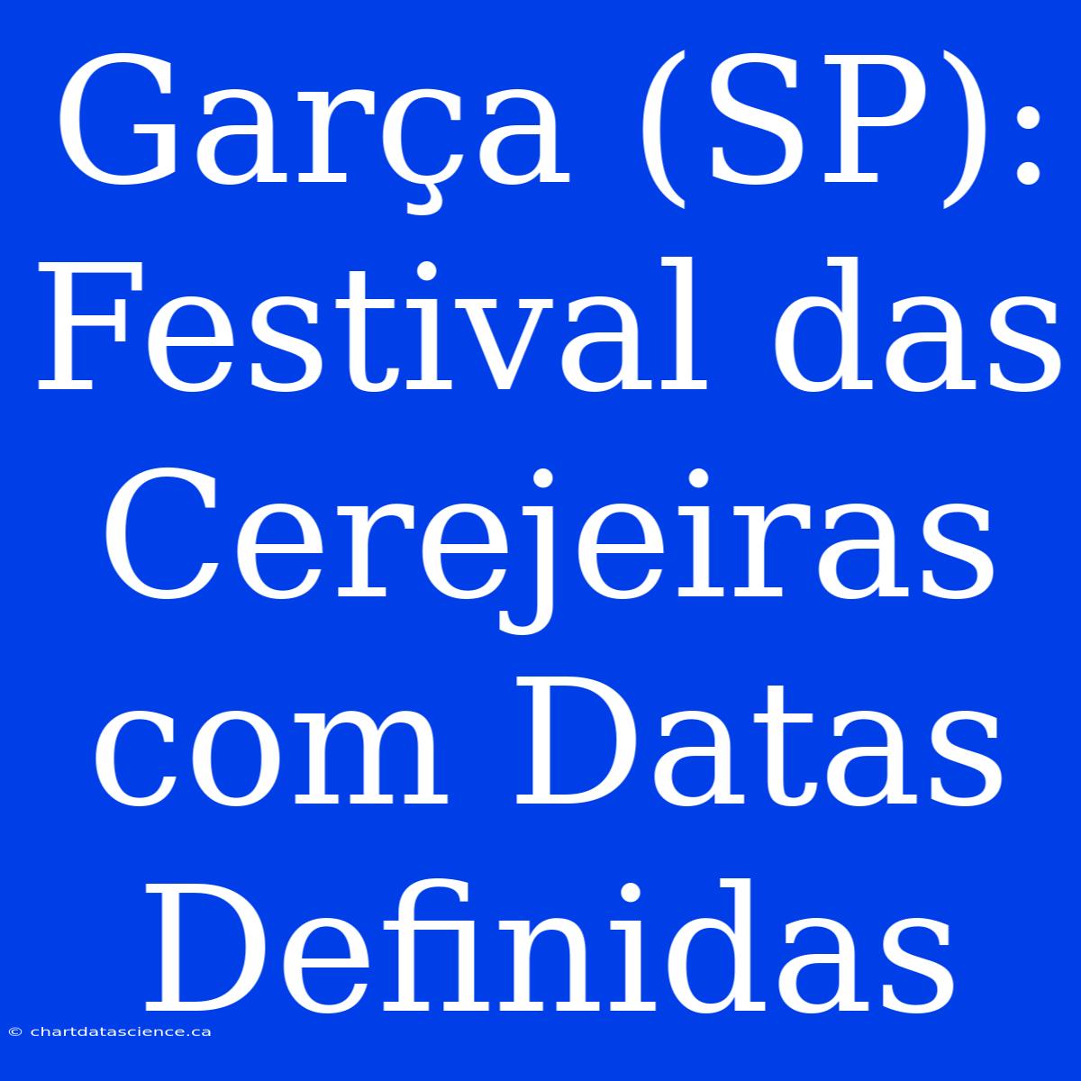 Garça (SP): Festival Das Cerejeiras Com Datas Definidas