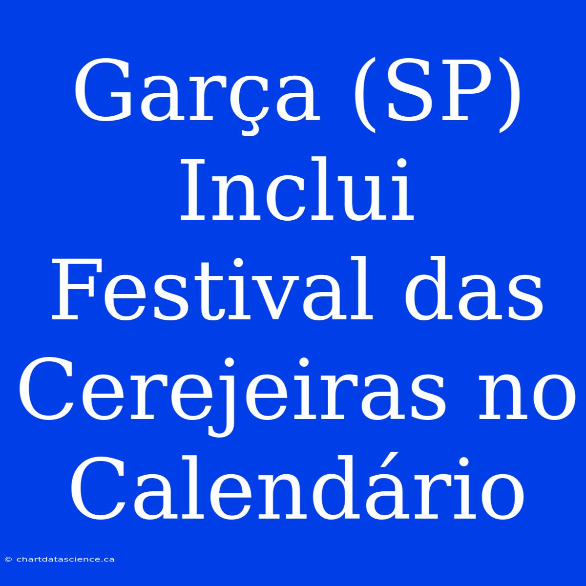 Garça (SP) Inclui Festival Das Cerejeiras No Calendário