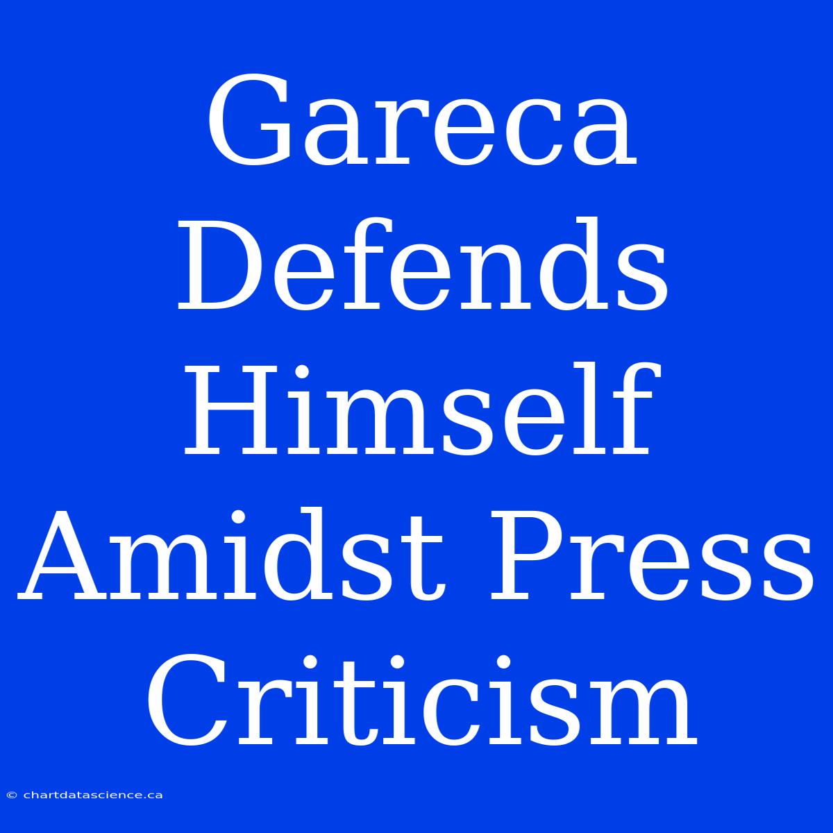 Gareca Defends Himself Amidst Press Criticism