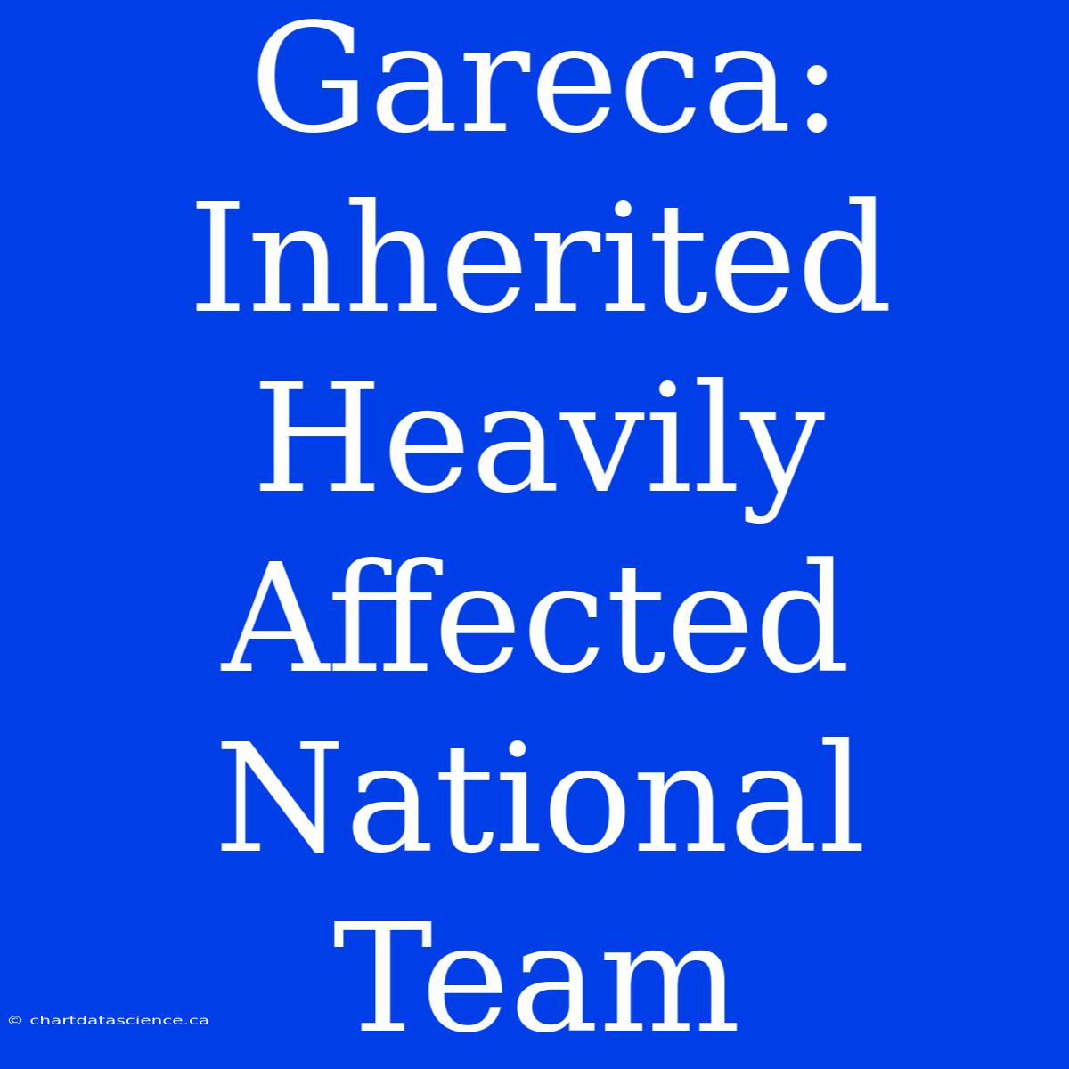 Gareca: Inherited Heavily Affected National Team