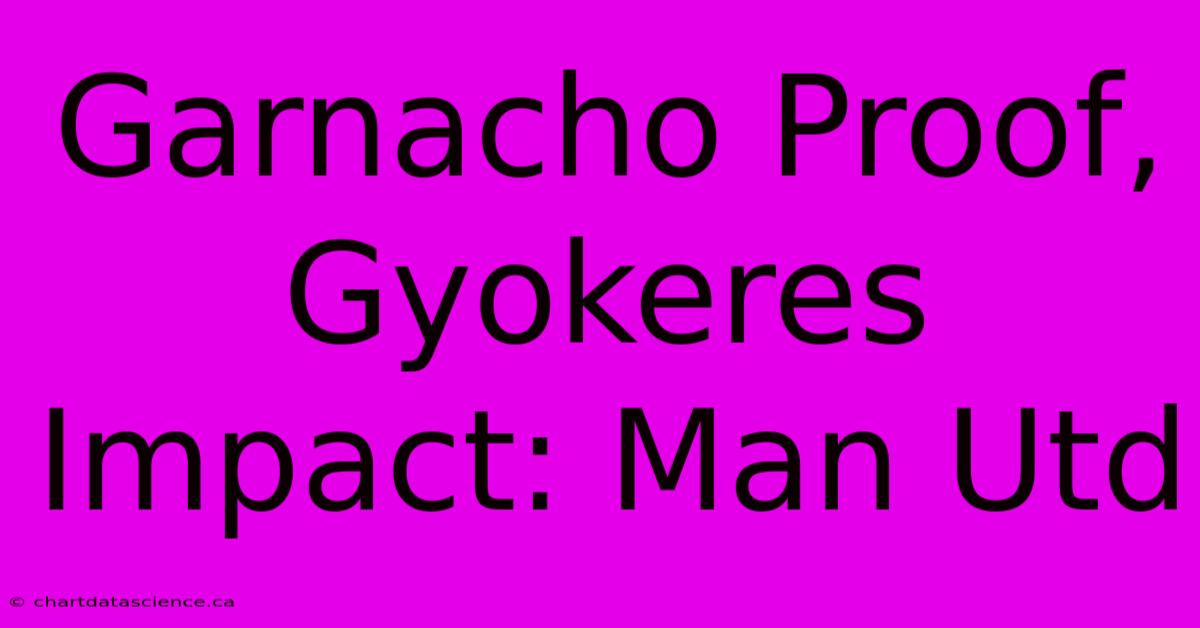 Garnacho Proof, Gyokeres Impact: Man Utd