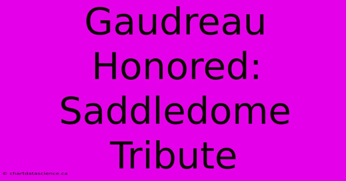 Gaudreau Honored: Saddledome Tribute