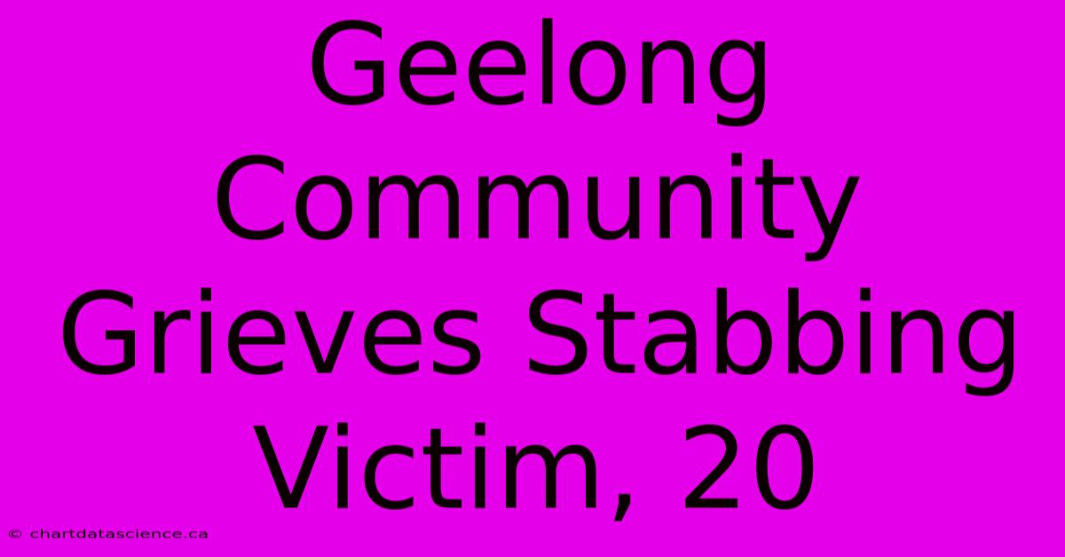 Geelong Community Grieves Stabbing Victim, 20 