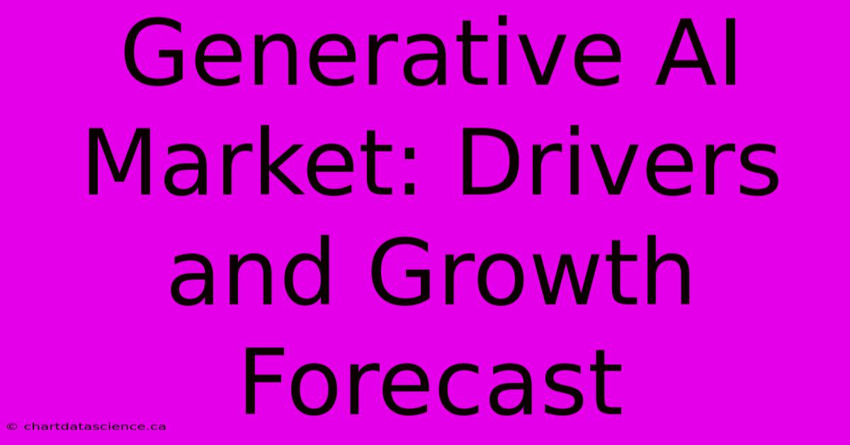 Generative AI Market: Drivers And Growth Forecast