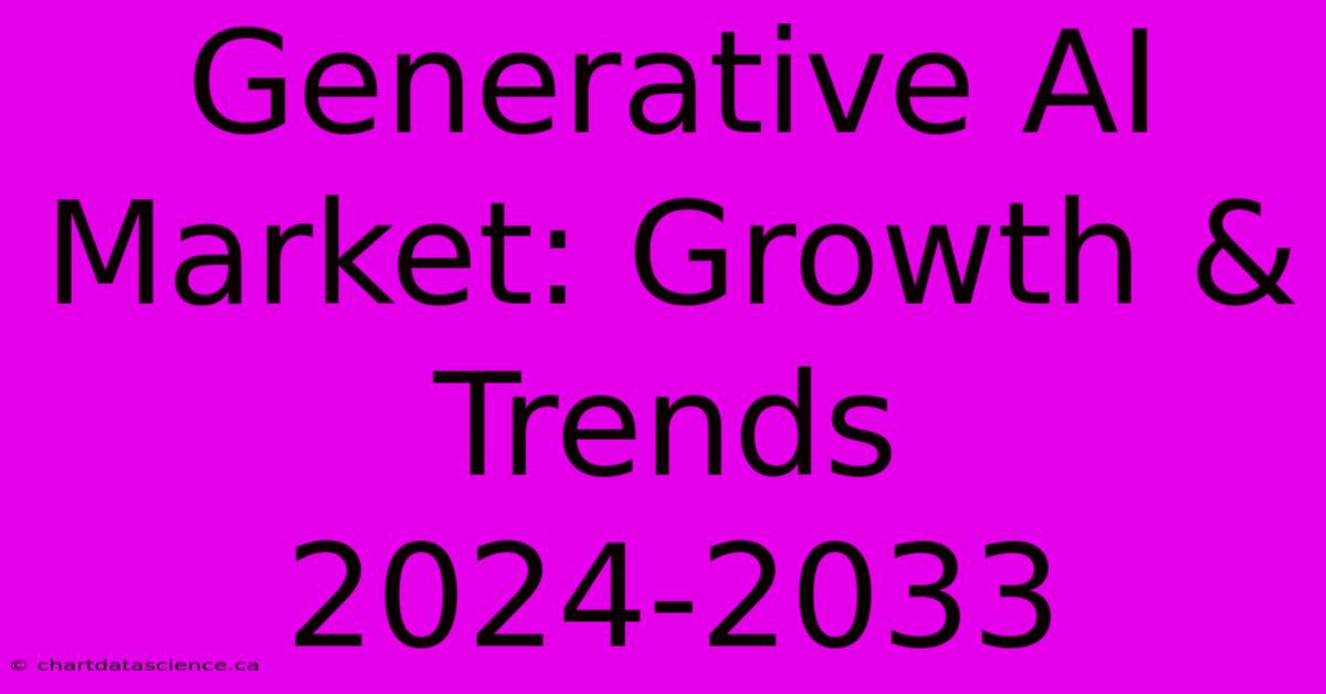 Generative AI Market: Growth & Trends 2024-2033