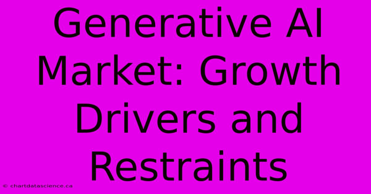 Generative AI Market: Growth Drivers And Restraints