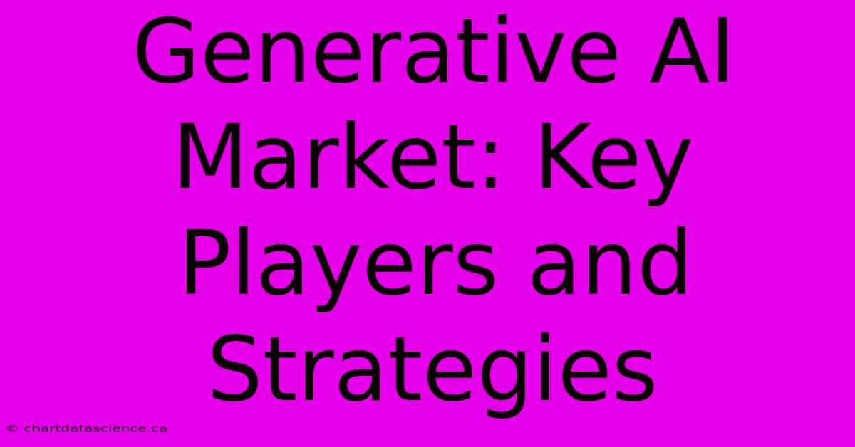 Generative AI Market: Key Players And Strategies