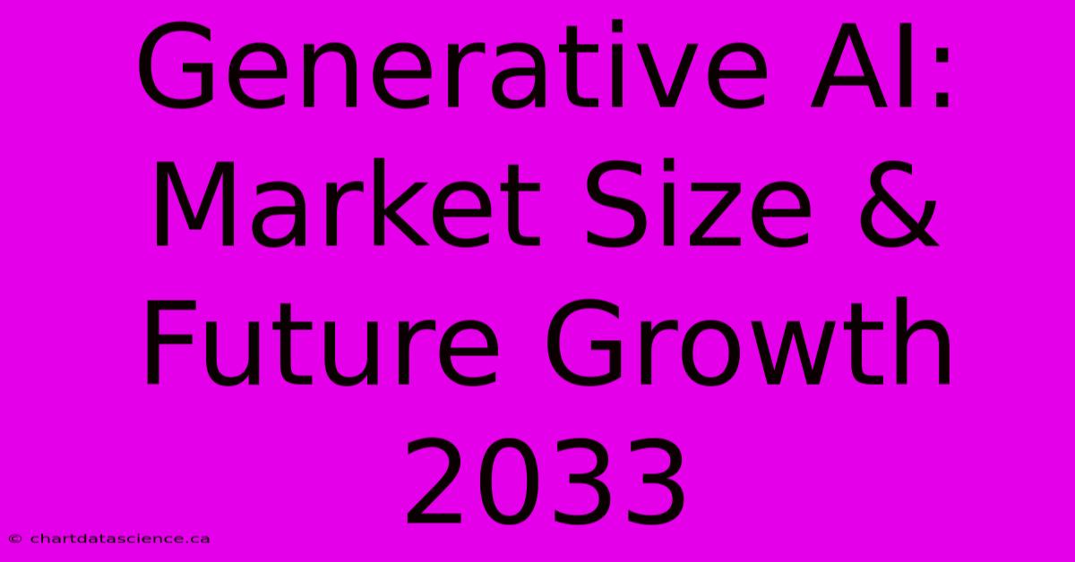 Generative AI: Market Size & Future Growth 2033