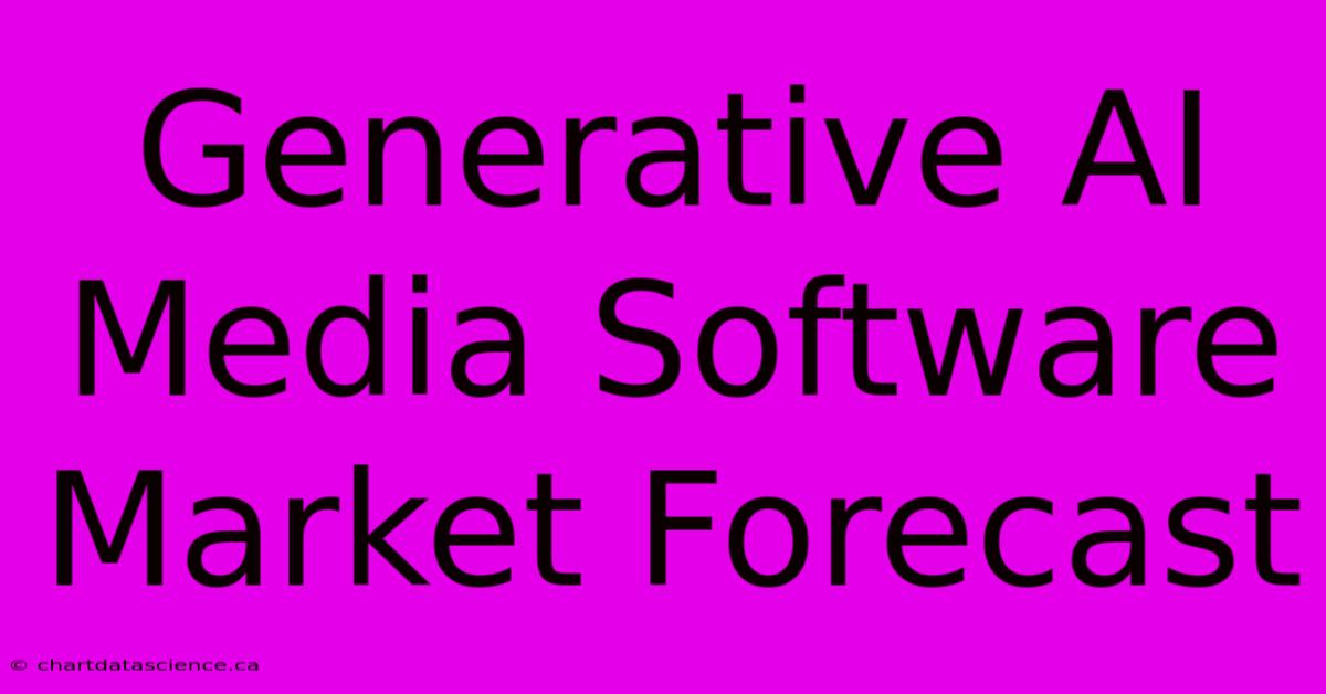 Generative AI Media Software Market Forecast