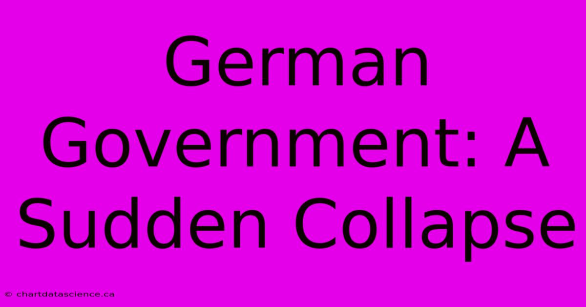 German Government: A Sudden Collapse 