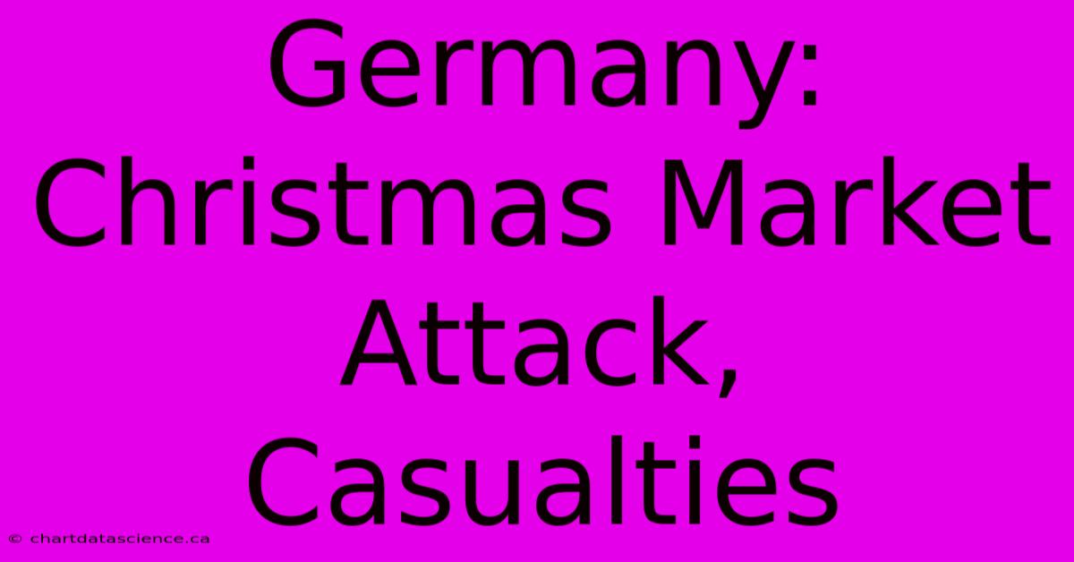 Germany: Christmas Market Attack, Casualties