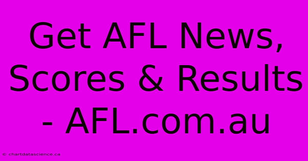 Get AFL News, Scores & Results - AFL.com.au