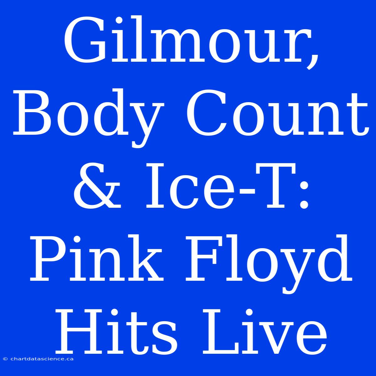 Gilmour, Body Count & Ice-T: Pink Floyd Hits Live