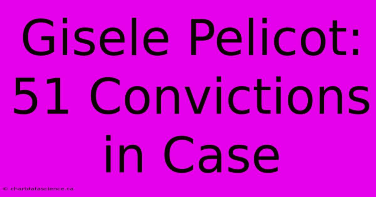 Gisele Pelicot: 51 Convictions In Case