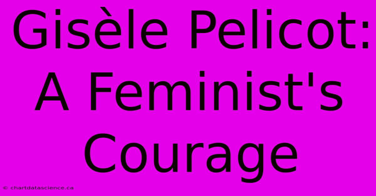 Gisèle Pelicot: A Feminist's Courage