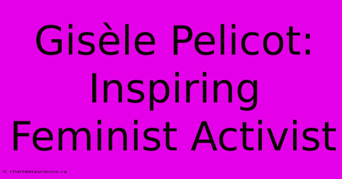 Gisèle Pelicot: Inspiring Feminist Activist