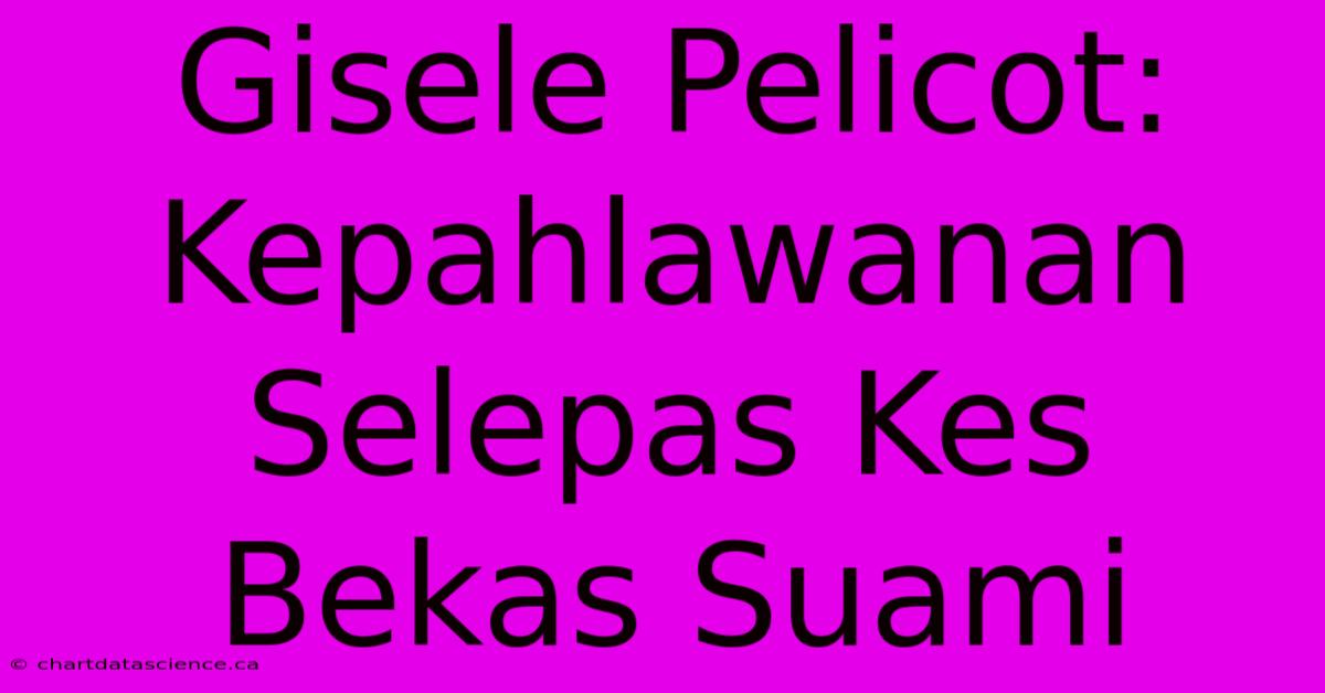 Gisele Pelicot: Kepahlawanan Selepas Kes Bekas Suami