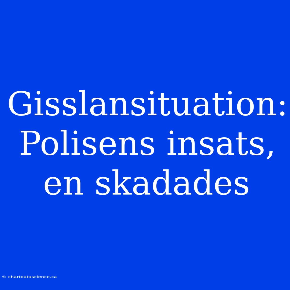 Gisslansituation: Polisens Insats, En Skadades