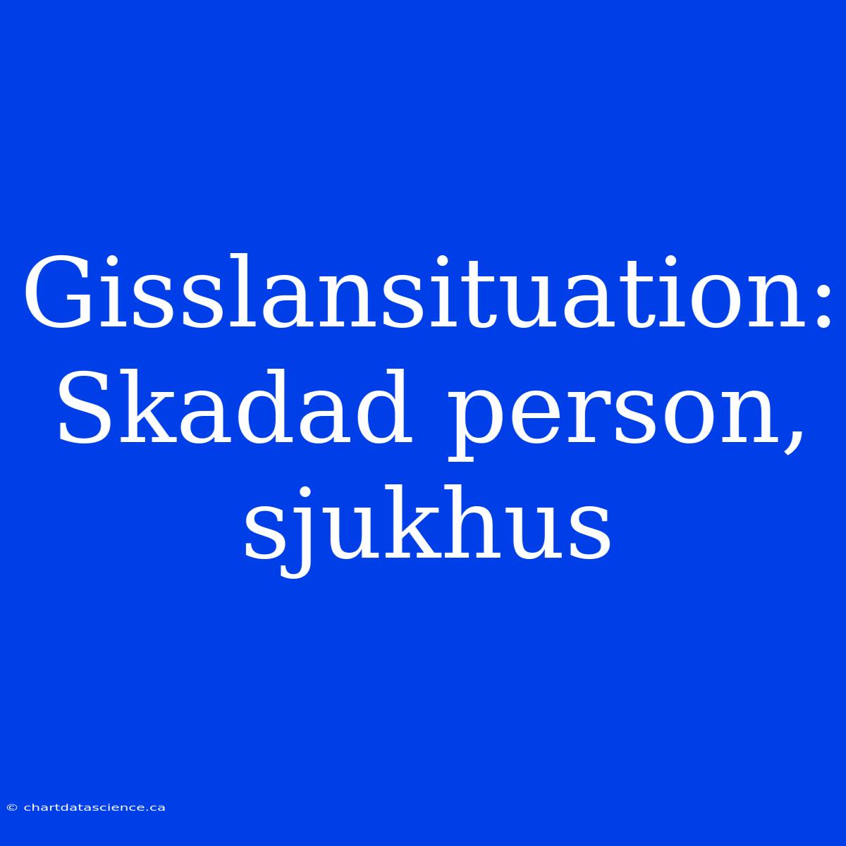 Gisslansituation: Skadad Person, Sjukhus