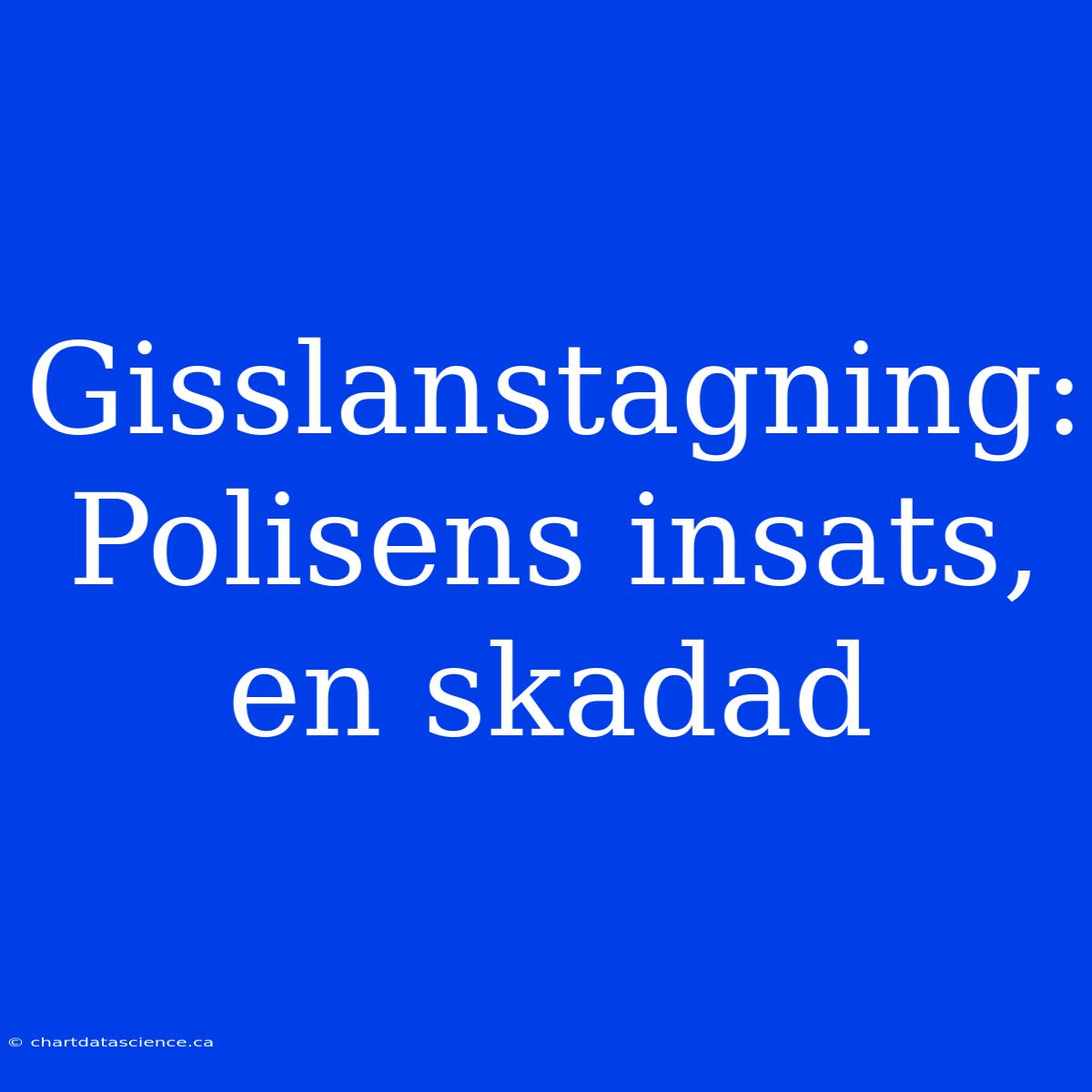 Gisslanstagning: Polisens Insats, En Skadad