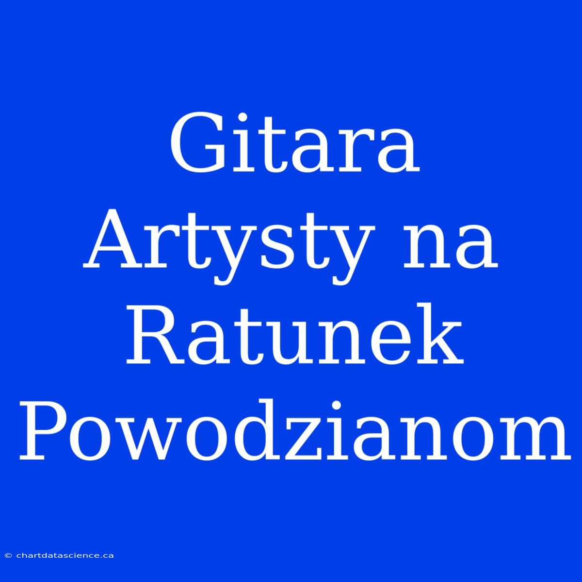 Gitara Artysty Na Ratunek Powodzianom