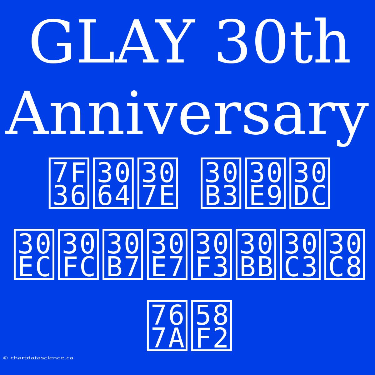 GLAY 30th Anniversary 缶つま コラボレーションセット 発売