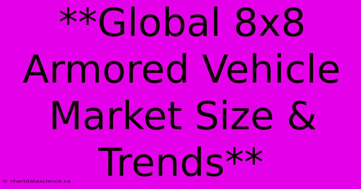 **Global 8x8 Armored Vehicle Market Size & Trends**