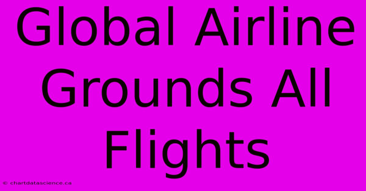 Global Airline Grounds All Flights