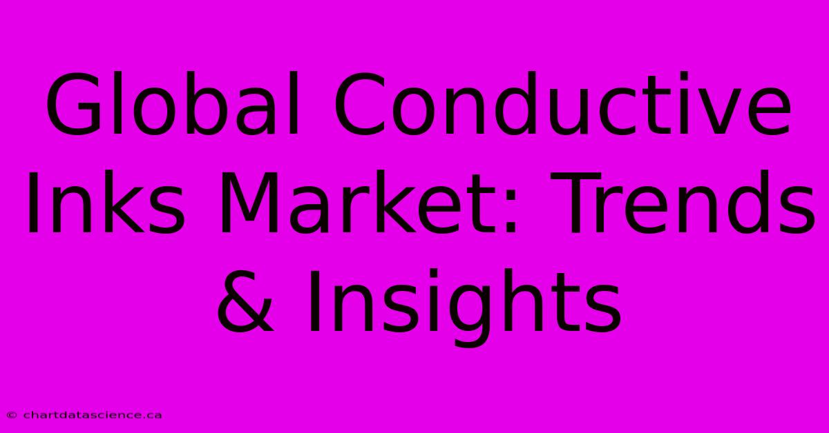 Global Conductive Inks Market: Trends & Insights