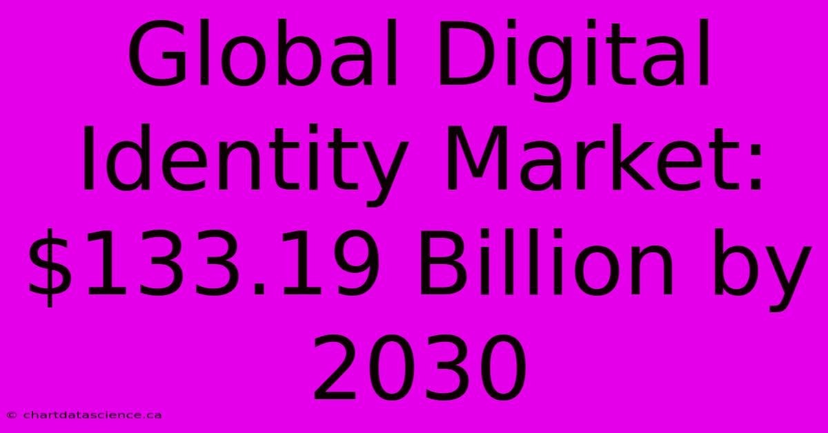 Global Digital Identity Market: $133.19 Billion By 2030