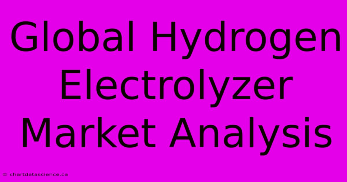 Global Hydrogen Electrolyzer Market Analysis