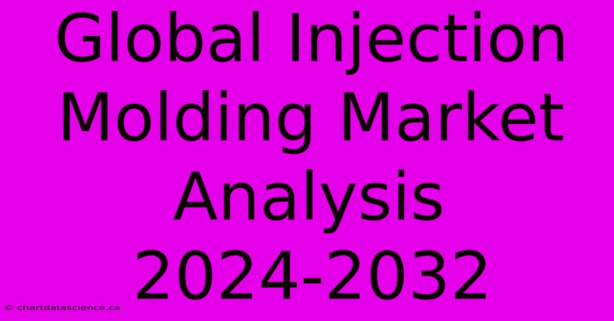 Global Injection Molding Market Analysis 2024-2032