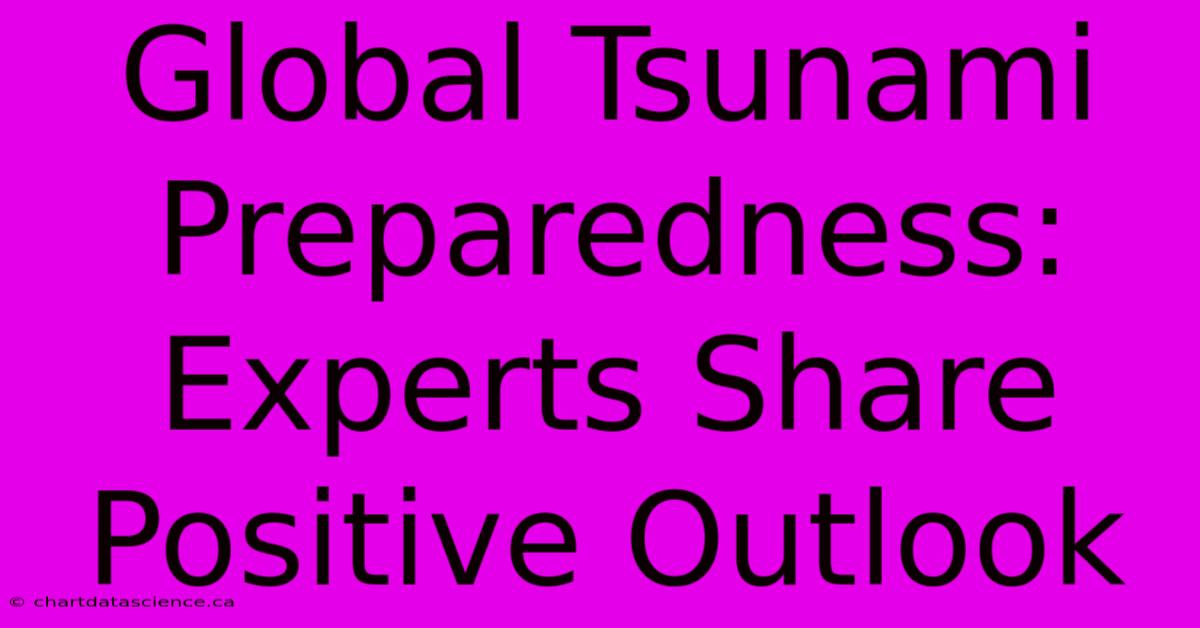 Global Tsunami Preparedness: Experts Share Positive Outlook