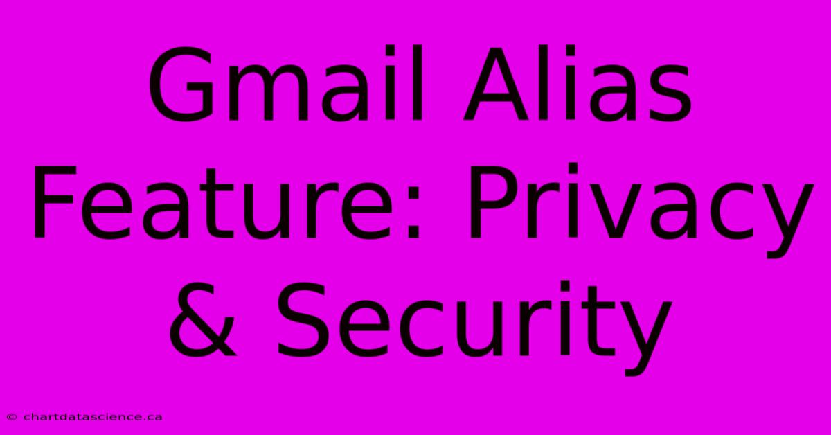 Gmail Alias Feature: Privacy & Security