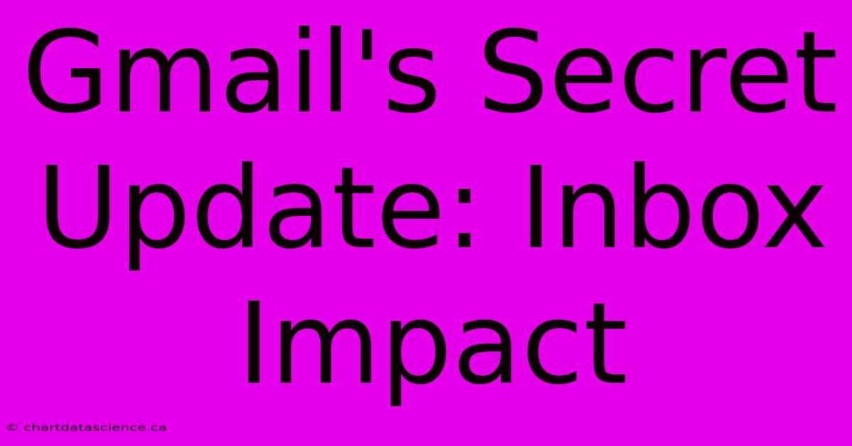 Gmail's Secret Update: Inbox Impact