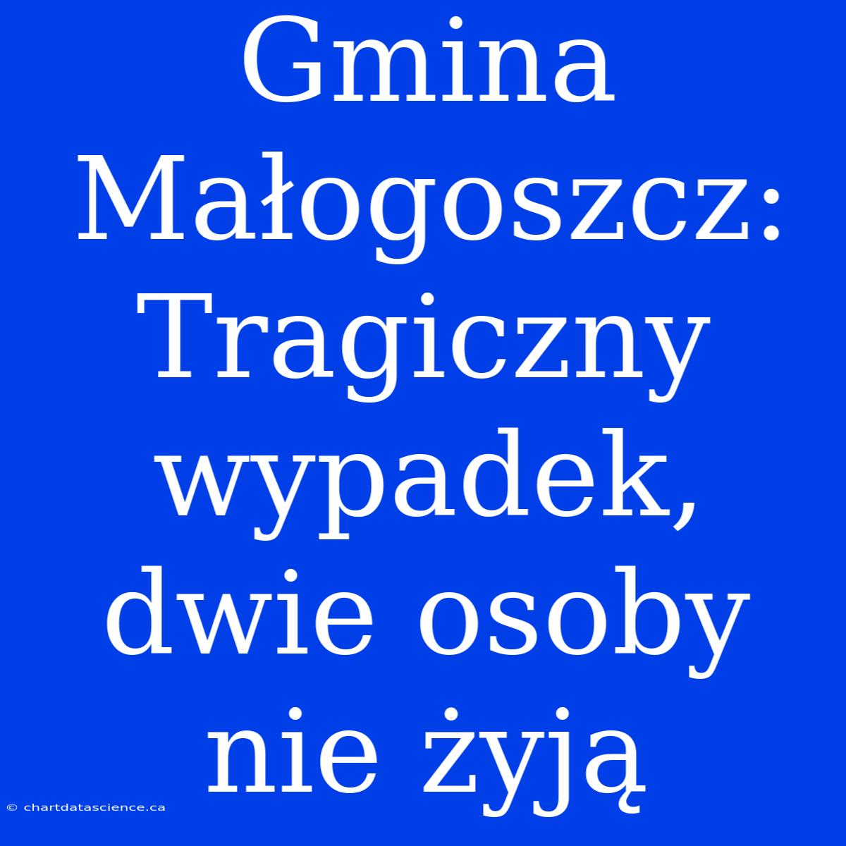 Gmina Małogoszcz: Tragiczny Wypadek, Dwie Osoby Nie Żyją