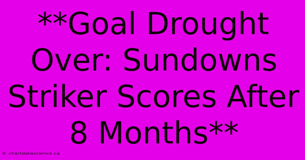 **Goal Drought Over: Sundowns Striker Scores After 8 Months**