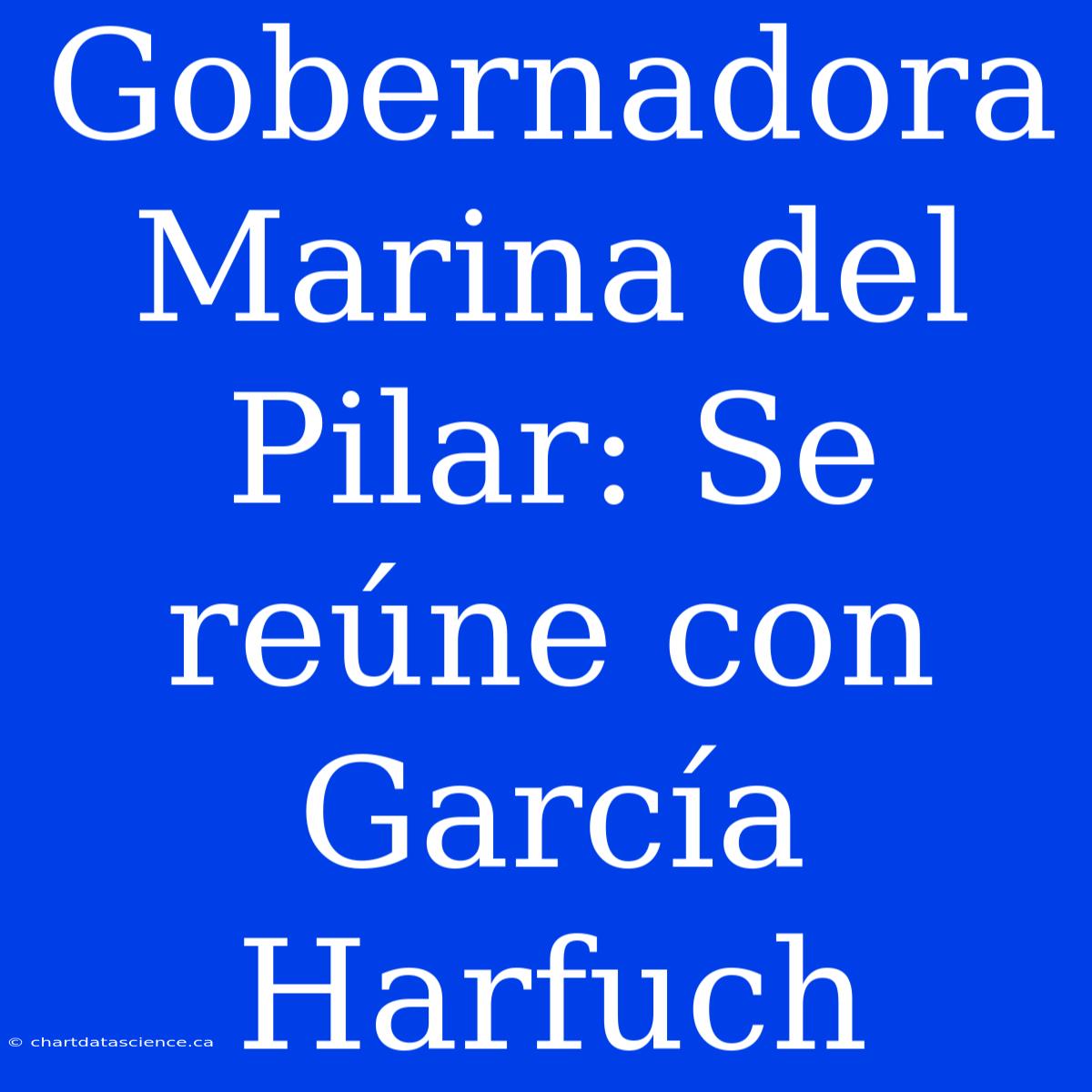 Gobernadora Marina Del Pilar: Se Reúne Con García Harfuch