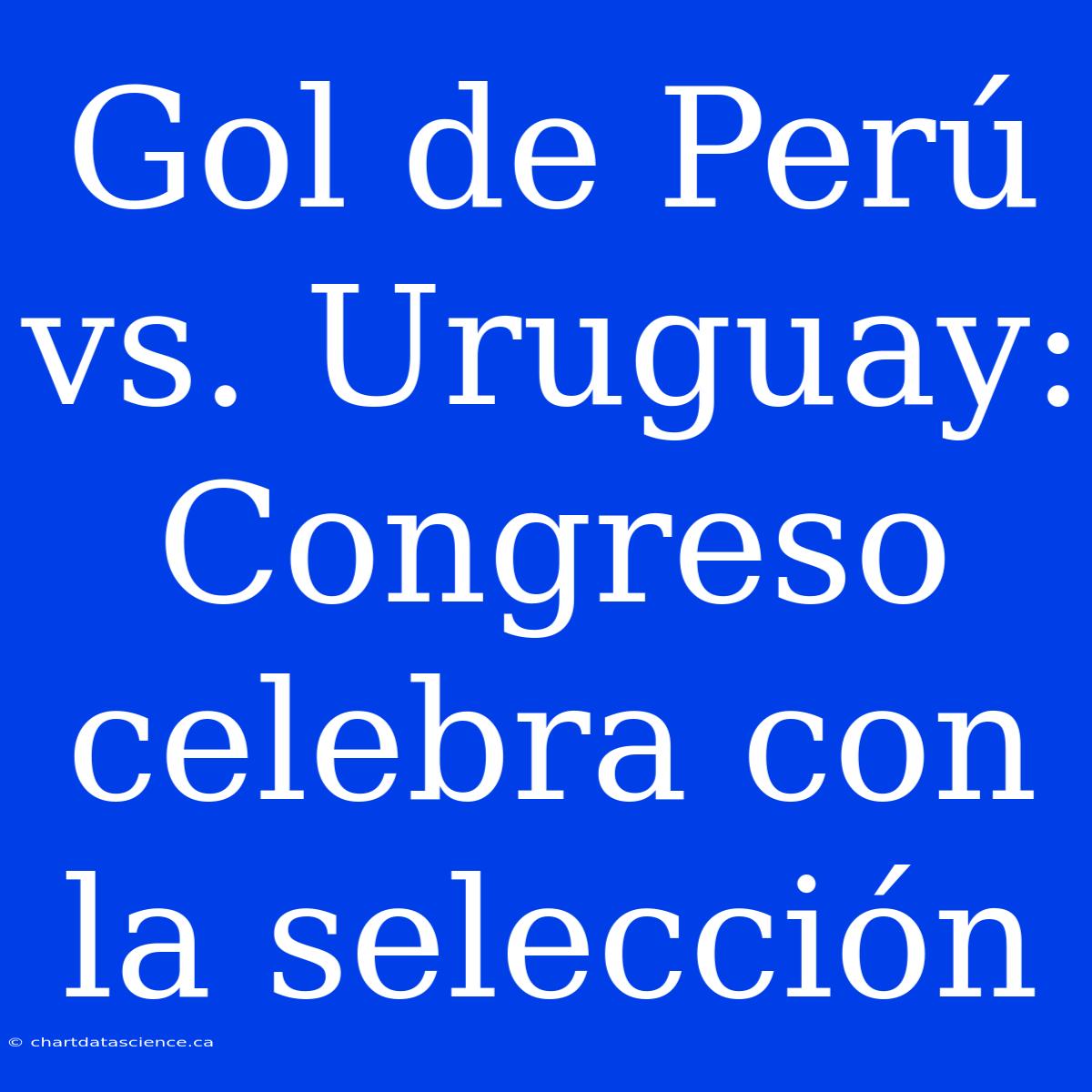 Gol De Perú Vs. Uruguay: Congreso Celebra Con La Selección