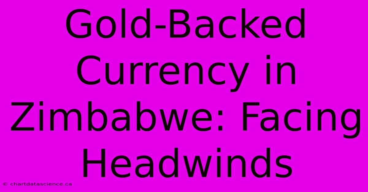 Gold-Backed Currency In Zimbabwe: Facing Headwinds