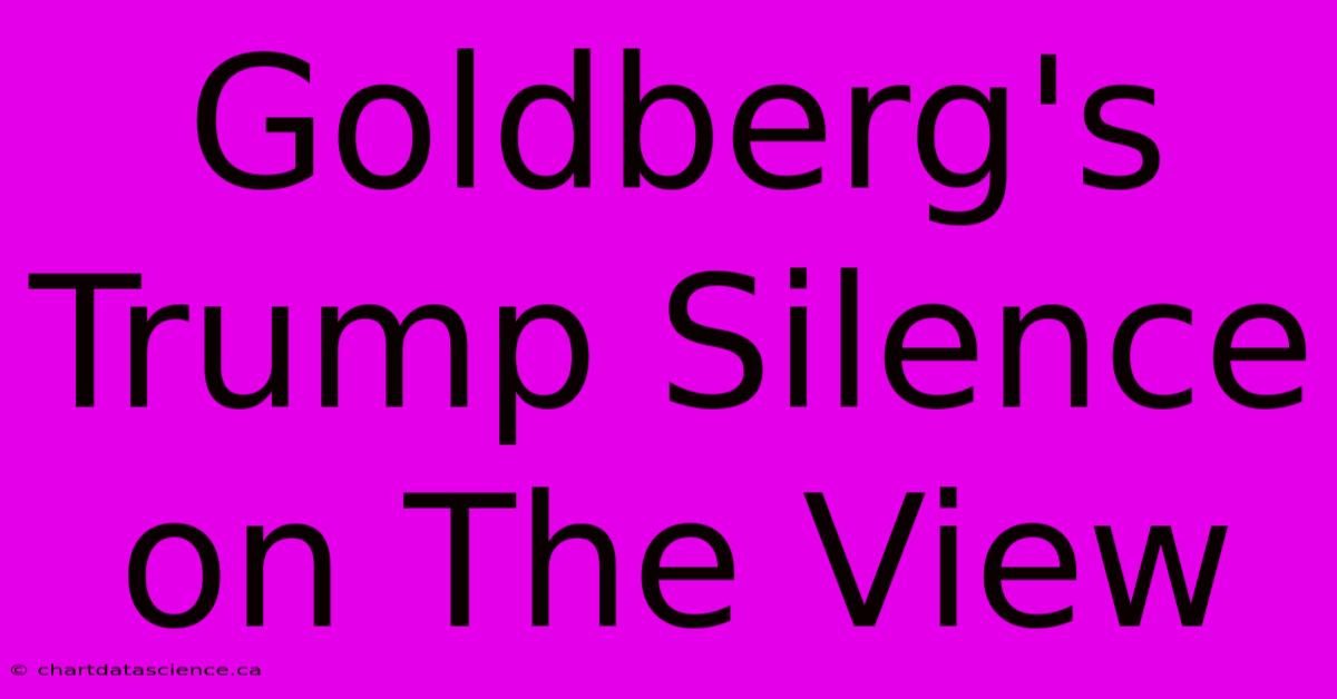 Goldberg's Trump Silence On The View