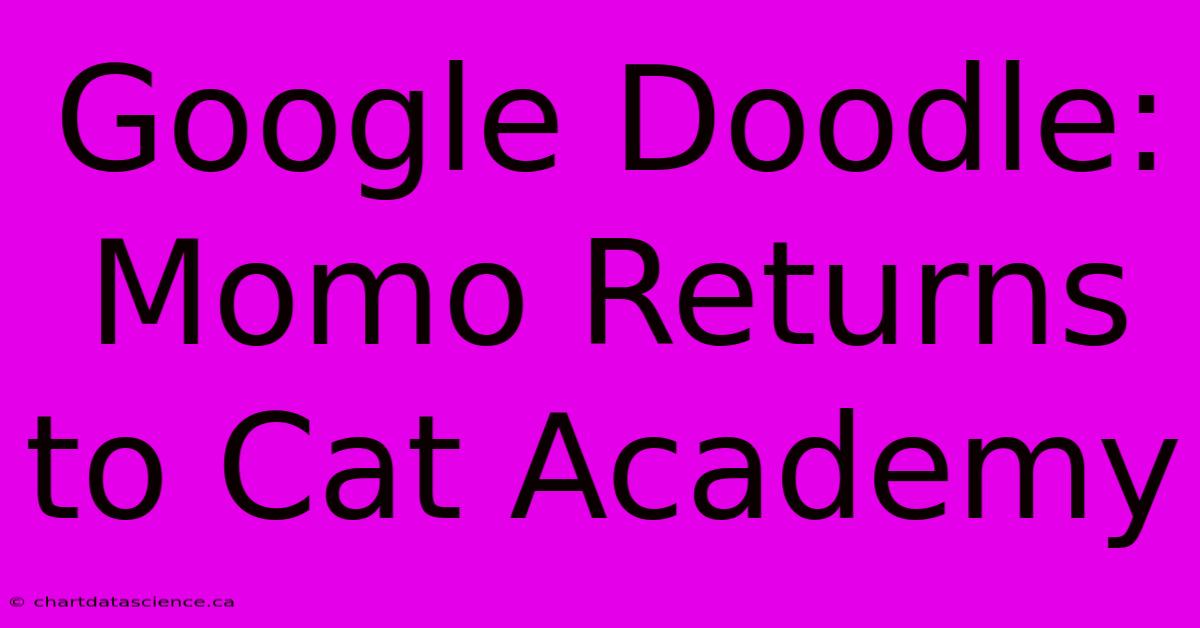 Google Doodle: Momo Returns To Cat Academy