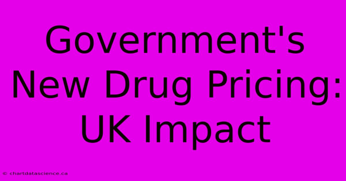 Government's New Drug Pricing: UK Impact