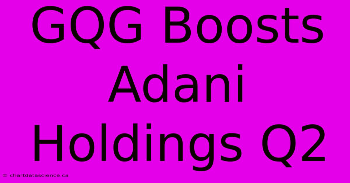 GQG Boosts Adani Holdings Q2