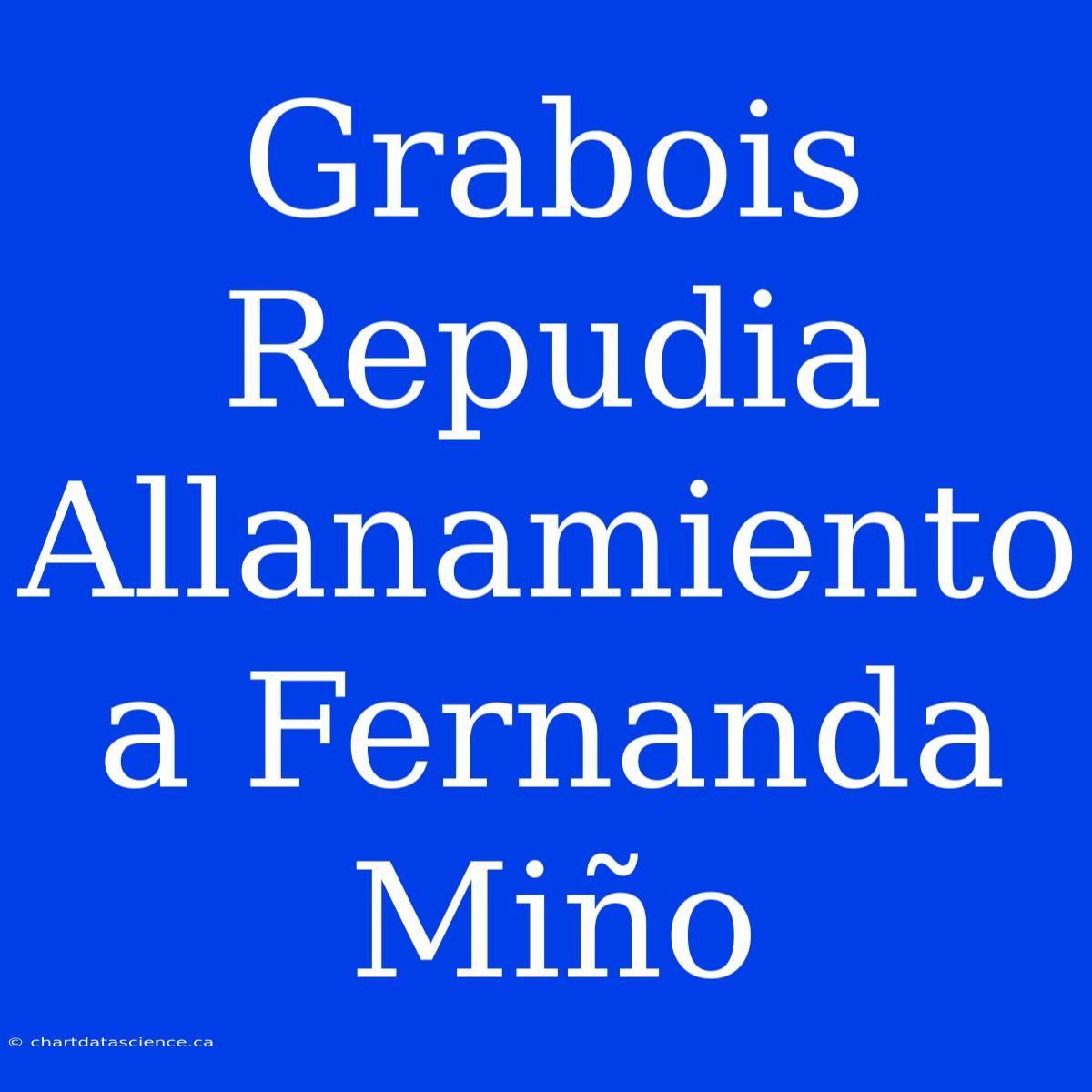 Grabois Repudia Allanamiento A Fernanda Miño