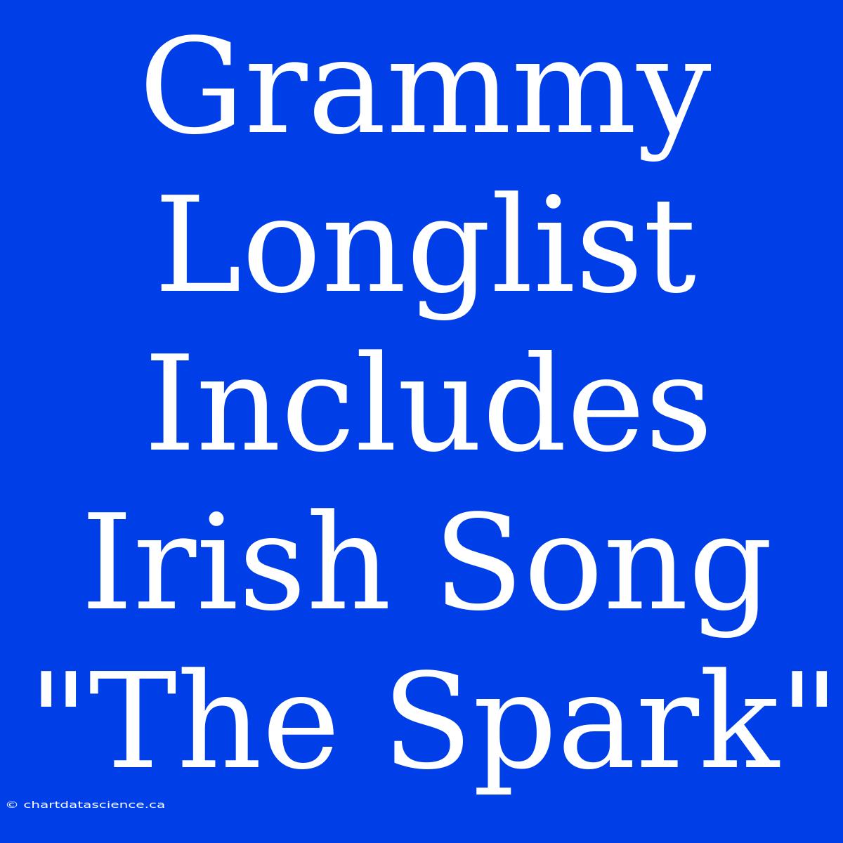 Grammy Longlist Includes Irish Song 